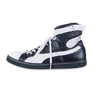 Jil Sander Puma black Leather High Top Sneakers